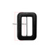 50mm PVC Covered Buckle with Bar - (Pack of 2)